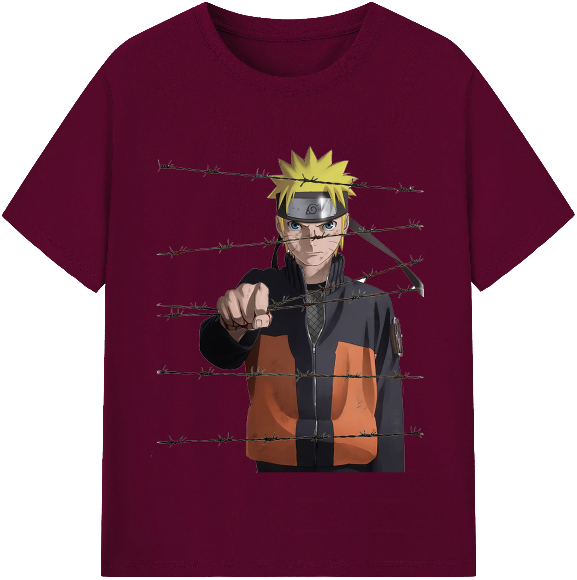 （画像用） NARUTO -ナルト- うずまき ナルト Uzumaki Naruto レディースカジュアルプリントTシャツ（綿100％）